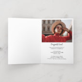 卒業式2025 Grad Photo Gold Foil発表 箔グリーティングカード (内側レイダウン)