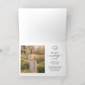 卒業式2025 Grad Photo Gold Foil発表 箔グリーティングカード (内側レイダウン)