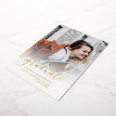 卒業式2025 Grad Photo Gold Foil発表 箔招待状 (回転した状態)