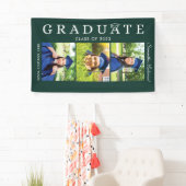卒業式2025 Grad Photo Green and White 横断幕 (インサイチュ)