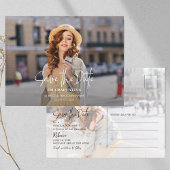 卒業式2025 Grad Photo Save the Date 案内ポストカード