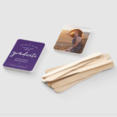 卒業式2025 Photo Purple Gradパーティー ハンドファン (組立なし)