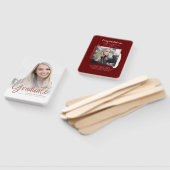 卒業式2025 Photo White Rose金ゴールドScript Grad ハンドファン (組立なし)