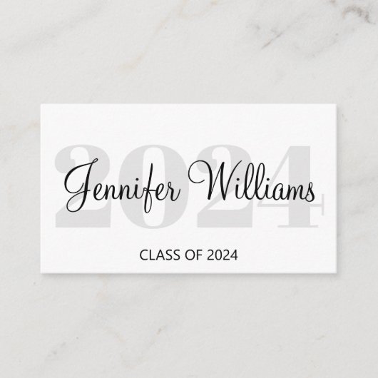 卒業式2025 qrコードソーシャルメディアの名刺 エンクロージャーカード (正面)