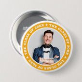 卒業式20XXクラスのモダンカスタム写真 缶バッジ (正面&裏面)