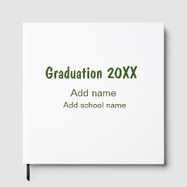卒業式20XX年名学校の緑を追加モダン ゲストブック