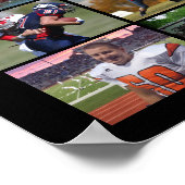 卒業式22フォトクラス年カスタムの色 ポスター (角)