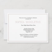 卒業式3フォトアレモダンーバーパーティー 招待状 (裏面)