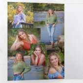 卒業式3倍招待状発表 三つ折り招待状 (内部最初)