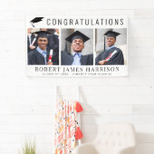 卒業式3写真おめでとうバナー 横断幕 (インサイチュ)