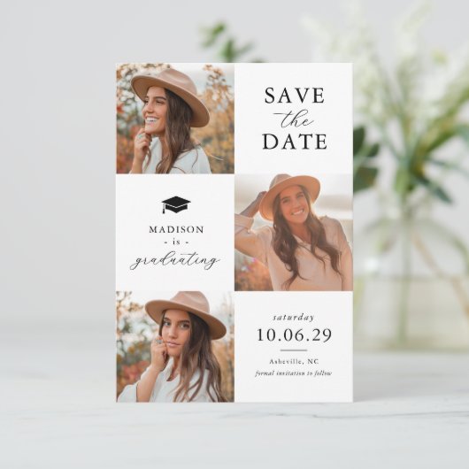 卒業式3写真Date Cardを保存 セーブザデート (スタンド正面)