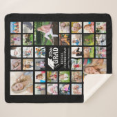 卒業式35フォトコラージュ記念グラード シェルパブランケット (正面(横))