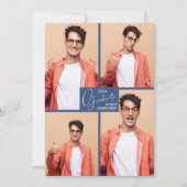 卒業式4フォトコラージュパーティー 招待状 (正面)