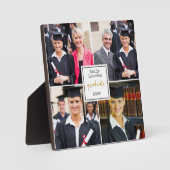 卒業式4フォトコラージュ金ゴールド卒業 フォトプラーク (正面)