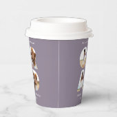 卒業式4モダン枚パーソナライズされた紫シック 紙コップ (右)