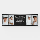 卒業式4写真コラージュおめでとうございます 横断幕 (横)