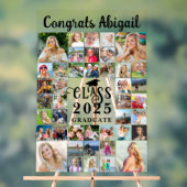 卒業式42フォトコラージスクリプトクラス年 アクリルサイン (ニュートラル)