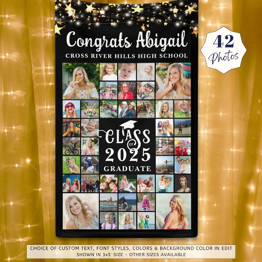 卒業式42フォトコラージスクリプトクラス年 横断幕