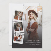 卒業式5フォトコラージュモダングラード2025 案内状 (正面)