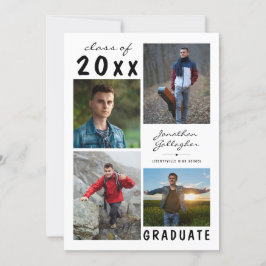 卒業式5写真手書きスクリプト 案内状