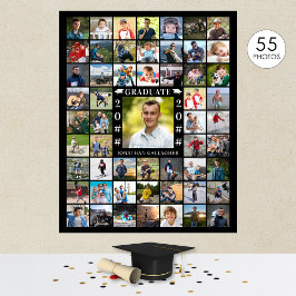 卒業式55フォトコラージュパーソナライズされた ポスター