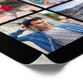 卒業式55フォトコラージュパーソナライズされた ポスター (角)