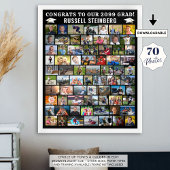 卒業式70フォトコラージュシンプルカスタム ポスター