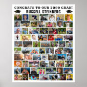 卒業式70フォトコラージュシンプルカスタム ポスター (正面)