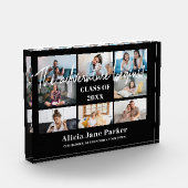 卒業式8フォトコラージュ年別引用文 フォトブロック (左)