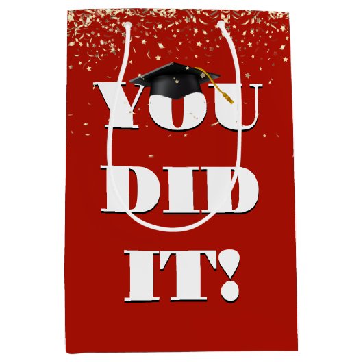 卒業式「お前がサインした」紙吹雪 ミディアムペーパーバッグ (正面)