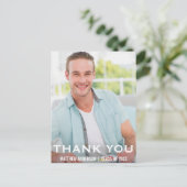 卒業式 お礼 現代 フォト ポストカード WBB (スタンド正面)