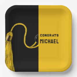 卒業式 キャップ パーティー 紙皿