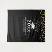 卒業式 クラス オブ 年 コンフェッティ フォト バックドロップ タペストリー (正面(横))