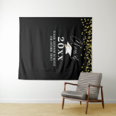 卒業式 クラス オブ 年 コンフェッティ フォト バックドロップ タペストリー (インサイチュ(横))