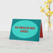 卒業式>グリーティングカード カード (黄色い花)