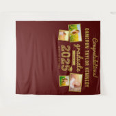 卒業式 スケッチ 2024 卒業 フォト 背景 タペストリー (正面(横))