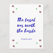 卒業式 – タスルは面倒なポストカードの価値があった 案内ポストカード (正面)