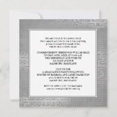 卒業式＆パーティーのお知らせ 招待状 (裏面)