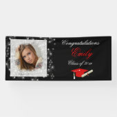 卒業式、フェイクグリッターきらめく、写真 横断幕 (横)