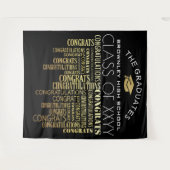 卒業式 フォトブースの背景 タペストリー (正面(横))