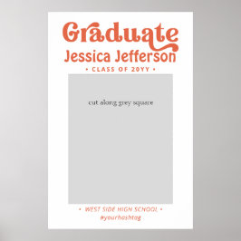 卒業式 フォトブース フレーム 現代のポスター ポスター