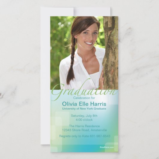 卒業式 フォト カード (正面)