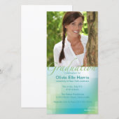 卒業式 フォト カード (正面/裏面)