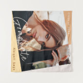 卒業式 フォト ナチュラル モダン タペストリー (正面(横))