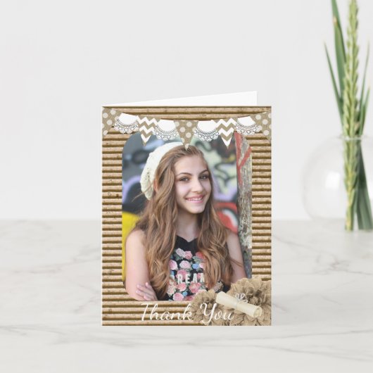 卒業式 フォト 感謝カード (正面)