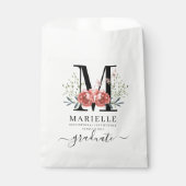 卒業式 フローラル モノグラム ロゴ パーティー フェイバーバッグ (正面)