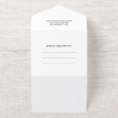 卒業式 ブラックキャップアンドタッセル フォト オープンハウス オールインワン招待状 (外側)