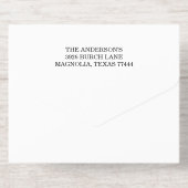 卒業式 ブラックキャップアンドタッセル フォト オープンハウス オールインワン招待状 (背面)