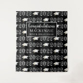 卒業式 ブラック クラス 年間 写真 オープニング 背景 タペストリー (正面)