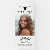 卒業式 写真 フル - 縦 カスタムテキスト 横断幕 (縦)